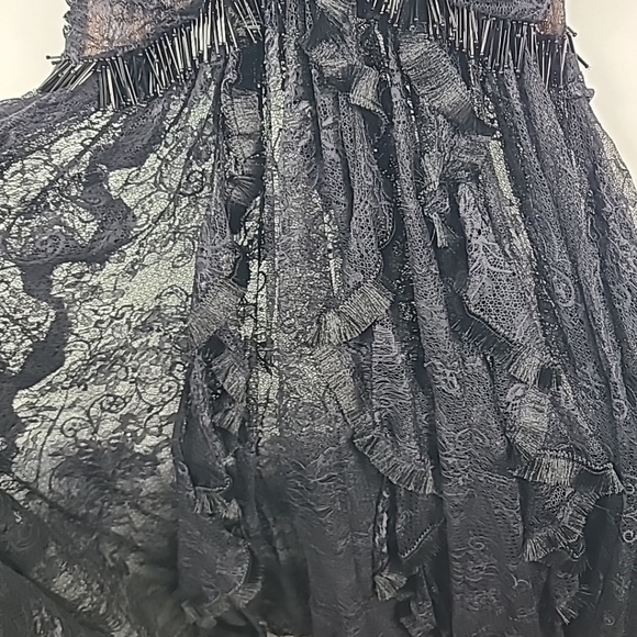 NWT $1100 PATBO Gossamer Corset Maxi Dress Black Sz 2 STUNNING!!! - Picture 10 of 14